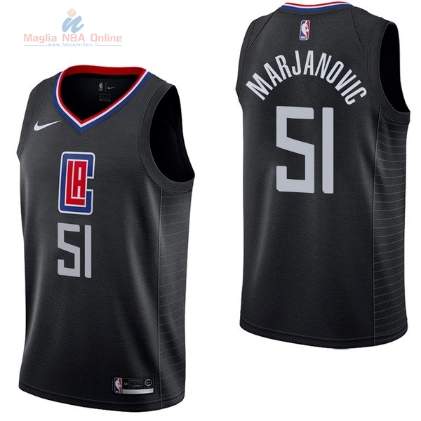 Acquista Maglia NBA Nike Los Angeles Clippers #51 Boban Marjanovic Nero Statement