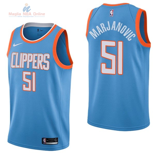 Acquista Maglia NBA Nike Los Angeles Clippers #51 Boban Marjanovic Nike Blu Città