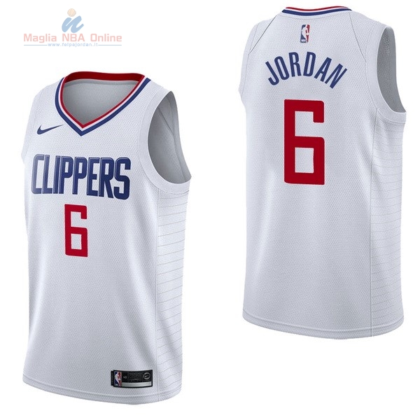 Acquista Maglia NBA Nike Los Angeles Clippers #6 DeAndre Jordan Bianco Association