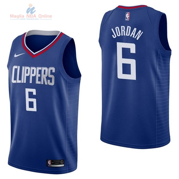 Acquista Maglia NBA Nike Los Angeles Clippers #6 DeAndre Jordan Blu Icon
