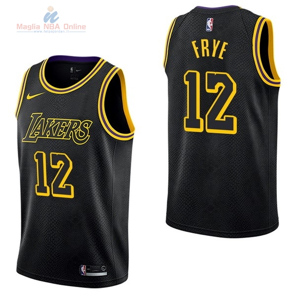 Acquista Maglia NBA Nike Los Angeles Lakers #12 Channing Frye Nike Nero Città