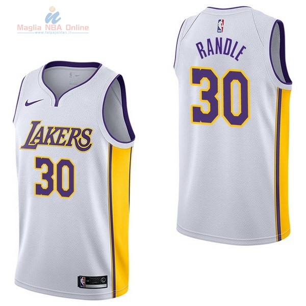 Acquista Maglia NBA Nike Los Angeles Lakers #30 Julius Randle Bianco Association