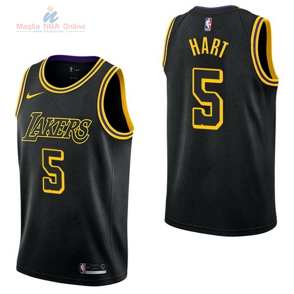 Acquista Maglia NBA Nike Los Angeles Lakers #5 Josh Hart Nike Nero Città