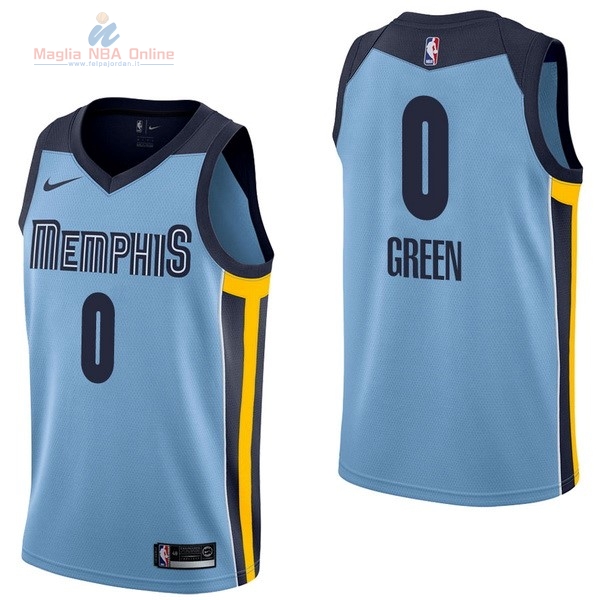Acquista Maglia NBA Nike Memphis Grizzlies #0 JaMychal Green Blu Statement