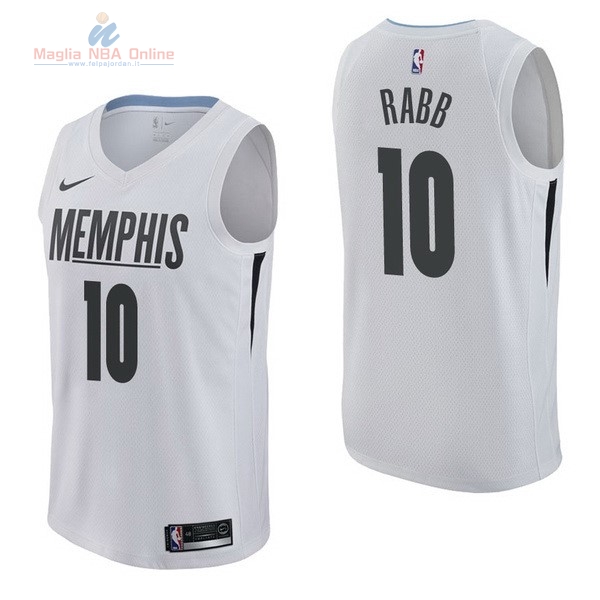 Acquista Maglia NBA Nike Memphis Grizzlies #10 Ivan Rabb Nike Bianco Città