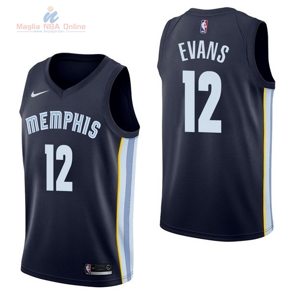 Acquista Maglia NBA Nike Memphis Grizzlies #12 Tyreke Evans Marino Icon