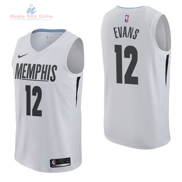 Acquista Maglia NBA Nike Memphis Grizzlies #12 Tyreke Evans Nike Bianco Città