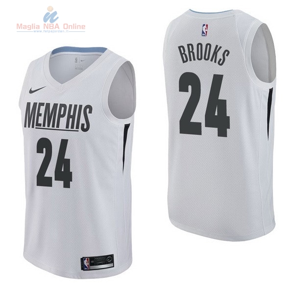 Acquista Maglia NBA Nike Memphis Grizzlies #24 Dillon Brooks Nike Bianco Città
