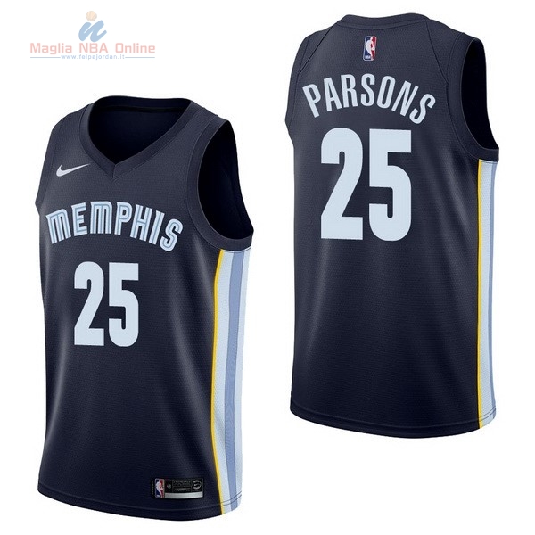 Acquista Maglia NBA Nike Memphis Grizzlies #25 Chandler Parsons Marino Icon
