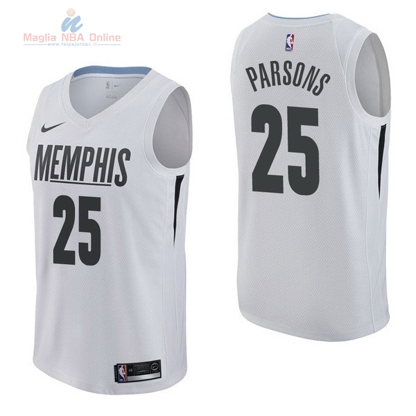 Acquista Maglia NBA Nike Memphis Grizzlies #25 Chandler Parsons Nike Bianco Città