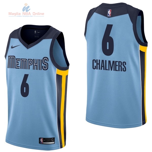 Acquista Maglia NBA Nike Memphis Grizzlies #6 Mario Chalmers Blu Statement