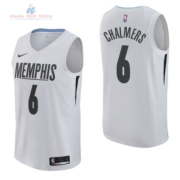 Acquista Maglia NBA Nike Memphis Grizzlies #6 Mario Chalmers Nike Bianco Città