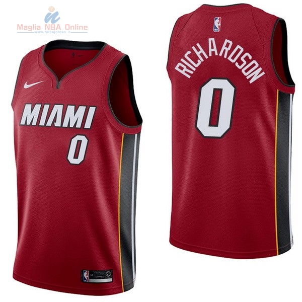 Acquista Maglia NBA Nike Miami Heat #0 Josh Richardson Rosso Statement