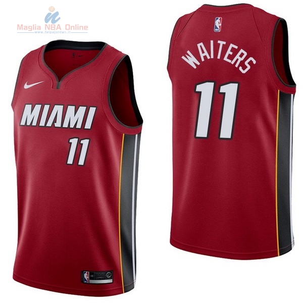 Acquista Maglia NBA Nike Miami Heat #11 Dion Waiters Rosso Statement