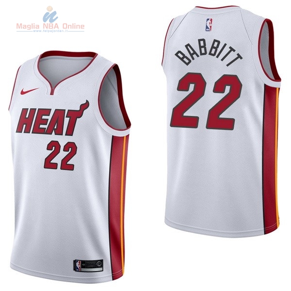 Acquista Maglia NBA Nike Miami Heat #22 Erik McCree Bianco Association