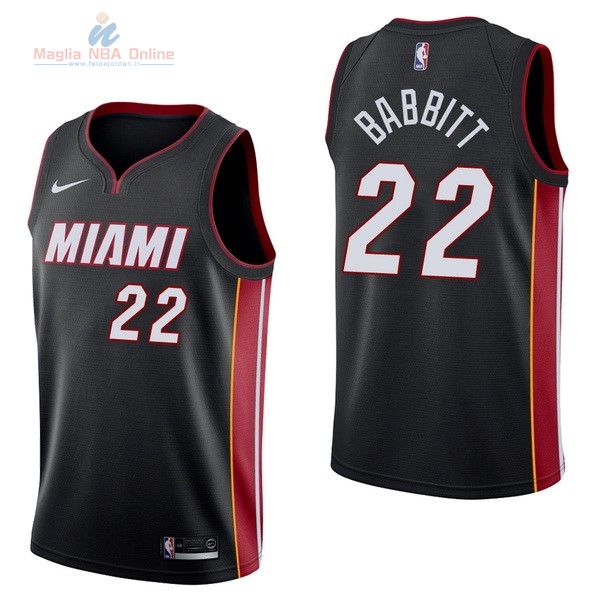 Acquista Maglia NBA Nike Miami Heat #22 Erik McCree Nero Icon