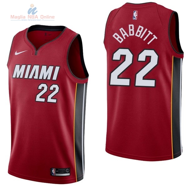 Acquista Maglia NBA Nike Miami Heat #22 Erik McCree Rosso Statement