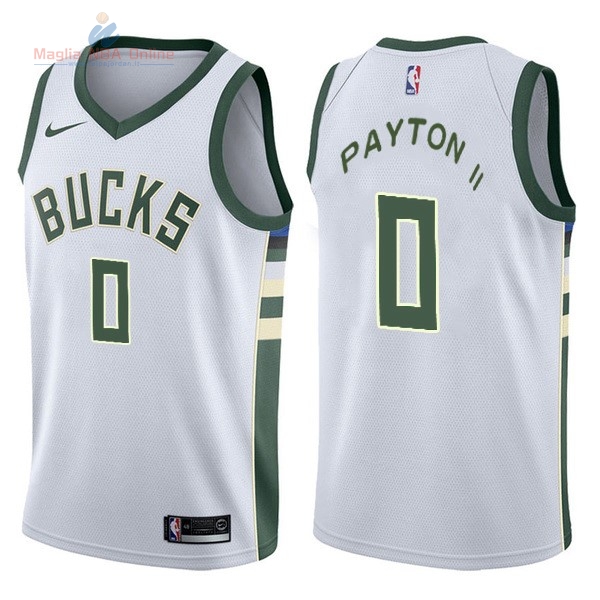Acquista Maglia NBA Nike Milwaukee Bucks #0 Gary Payton II Bianco Association