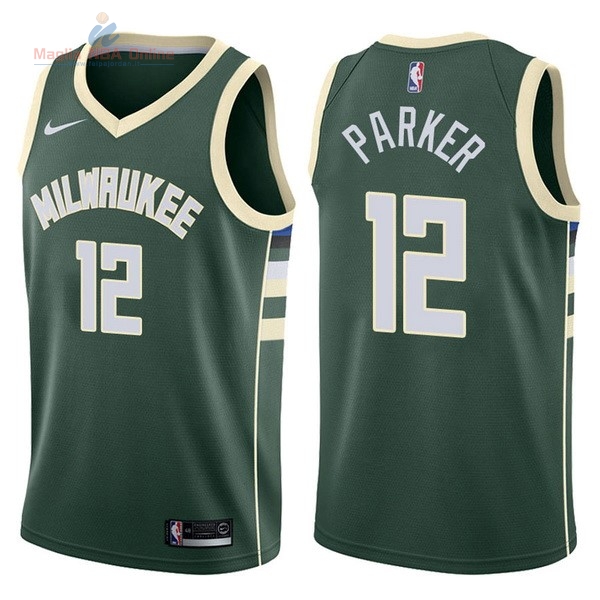Acquista Maglia NBA Nike Milwaukee Bucks #12 Jabari Parker Verde Icon