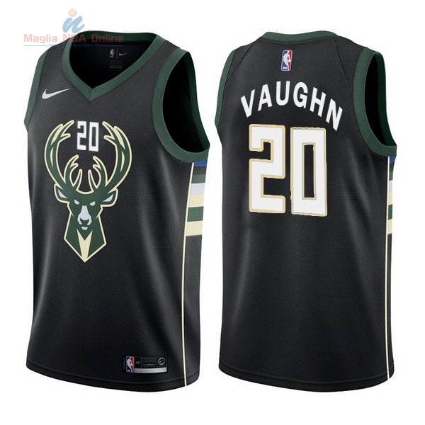 Acquista Maglia NBA Nike Milwaukee Bucks #20 Rashad Vaughn Nero Statement