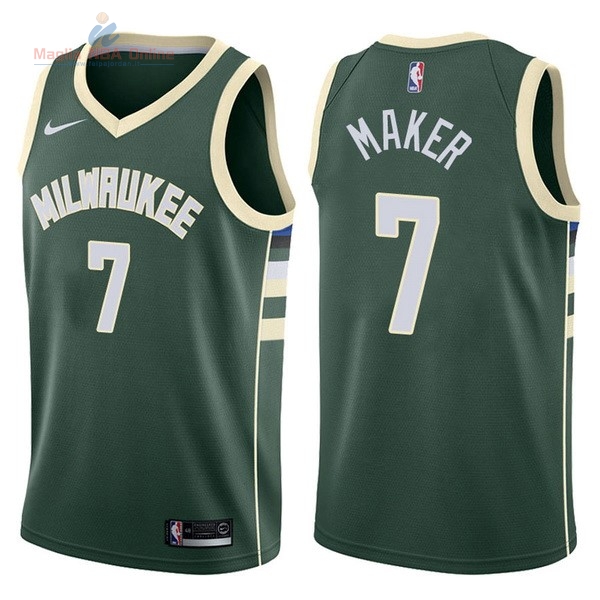 Acquista Maglia NBA Nike Milwaukee Bucks #7 Thon Maker Verde Icon