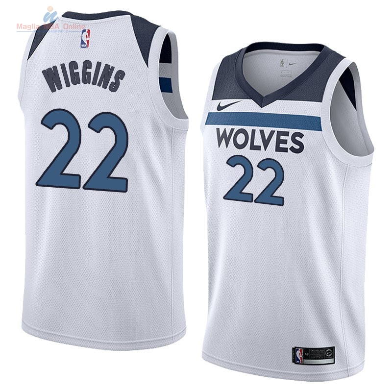 Acquista Maglia NBA Nike Minnesota Timberwolves #22 Andrew Wiggins Bianco Association