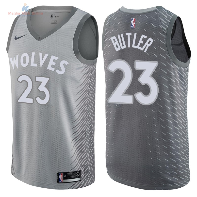 Acquista Maglia NBA Nike Minnesota Timberwolves #23 Jimmy Butler Nike Grigio Città