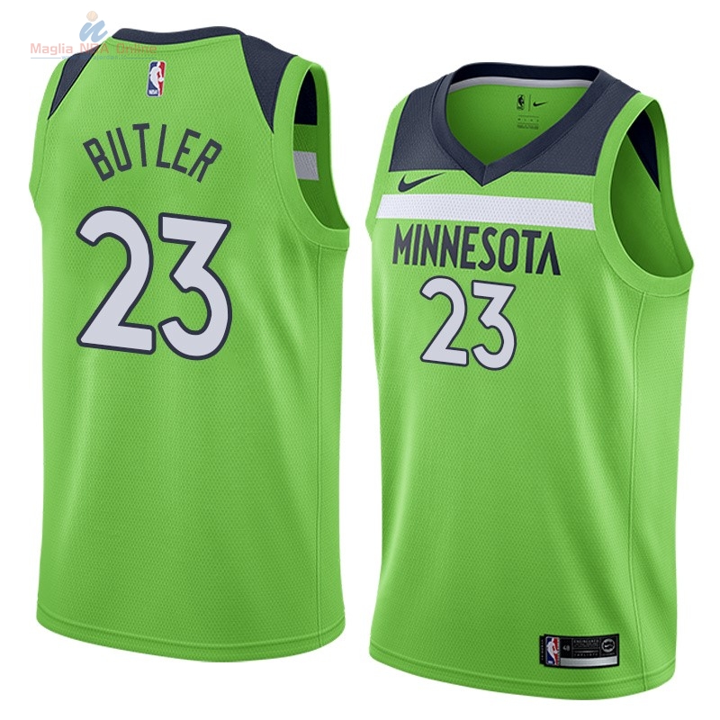 Acquista Maglia NBA Nike Minnesota Timberwolves #23 Jimmy Butler Verde Statement