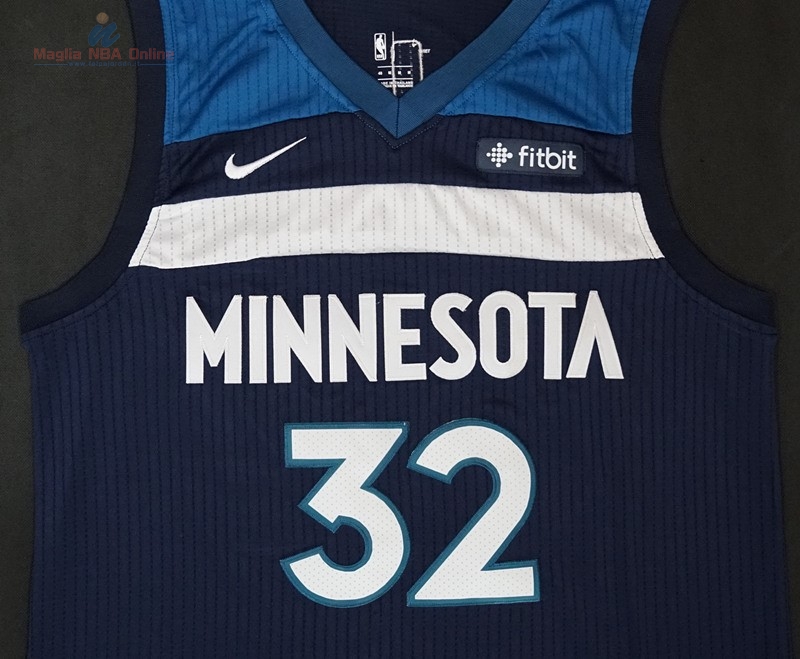 Acquista Maglia NBA Nike Minnesota Timberwolves #32 Karl Anthony Towns Marino