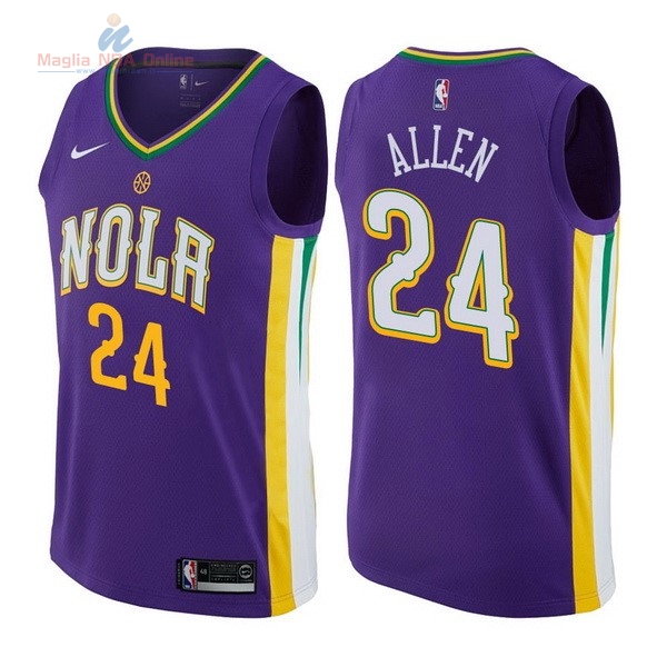 Acquista Maglia NBA Nike New Orleans Pelicans #24 Tony Allen Nike Porpora Città