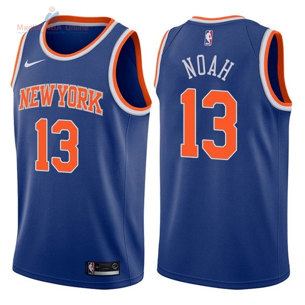Acquista Maglia NBA Nike New York Knicks #13 Joakim Noah Blu Icon
