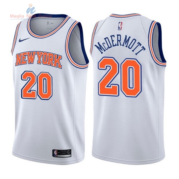 Acquista Maglia NBA Nike New York Knicks #20 Doug McDermott Bianco Statement