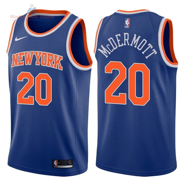 Acquista Maglia NBA Nike New York Knicks #20 Doug McDermott Blu Icon