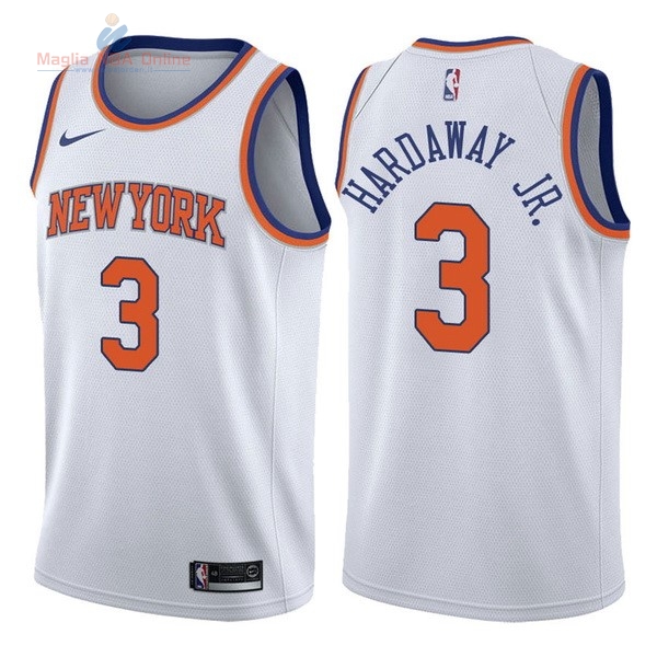 Acquista Maglia NBA Nike New York Knicks #3 Tim Hardaway Jr Bianco Association