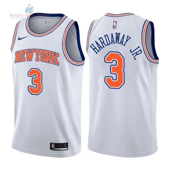 Acquista Maglia NBA Nike New York Knicks #3 Tim Hardaway Jr Bianco Statement