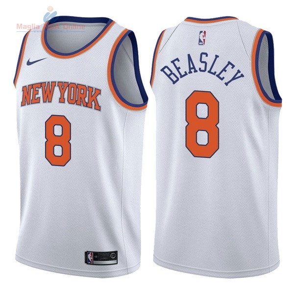 Acquista Maglia NBA Nike New York Knicks #8 Michael Beasley Bianco Association
