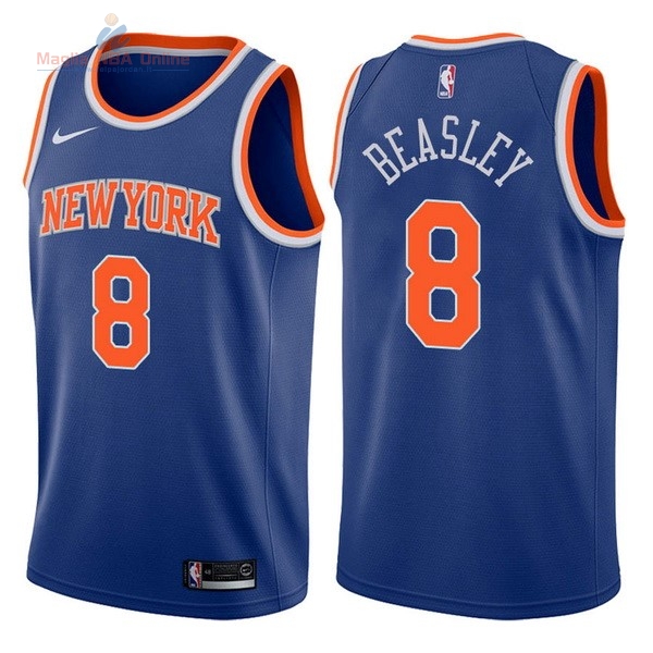 Acquista Maglia NBA Nike New York Knicks #8 Michael Beasley Blu Icon