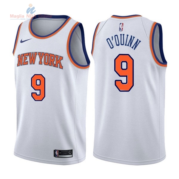Acquista Maglia NBA Nike New York Knicks #9 Kyle O'Quinn Bianco Association