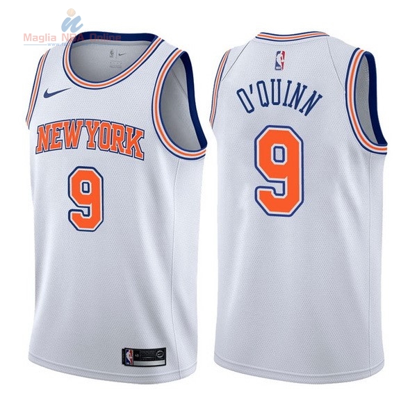 Acquista Maglia NBA Nike New York Knicks #9 Kyle O'Quinn Bianco Statement