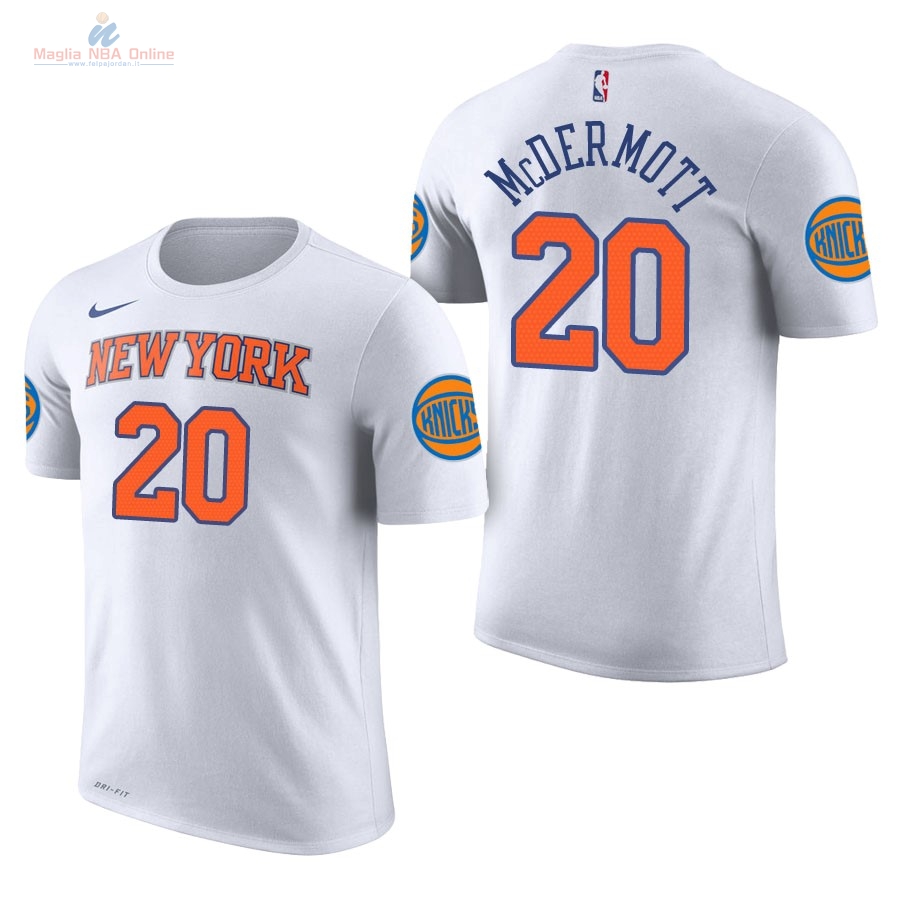 Acquista Maglia NBA Nike New York Knicks Manica Corta #20 Doug McDermott Bianco