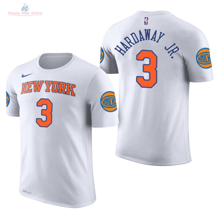 Acquista Maglia NBA Nike New York Knicks Manica Corta #3 Tim Hardaway Jr Bianco