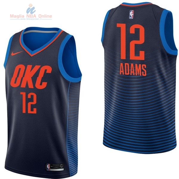 Acquista Maglia NBA Nike Oklahoma City Thunder #12 Steven Adams Marino Statement