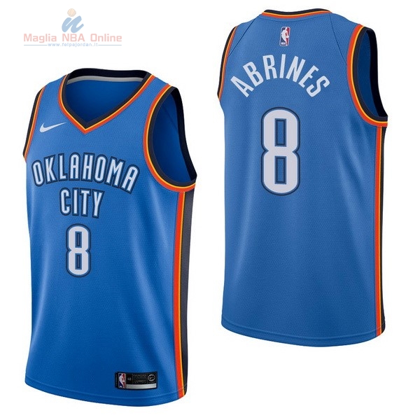 Acquista Maglia NBA Nike Oklahoma City Thunder #8 Alex Abrines Blu Icon