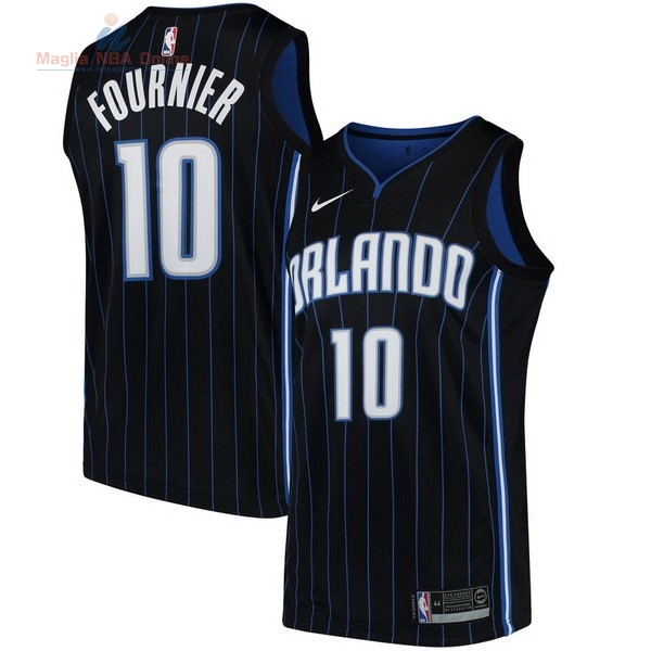 Acquista Maglia NBA Nike Orlando Magic #10 Evan Fournier Nero Statement