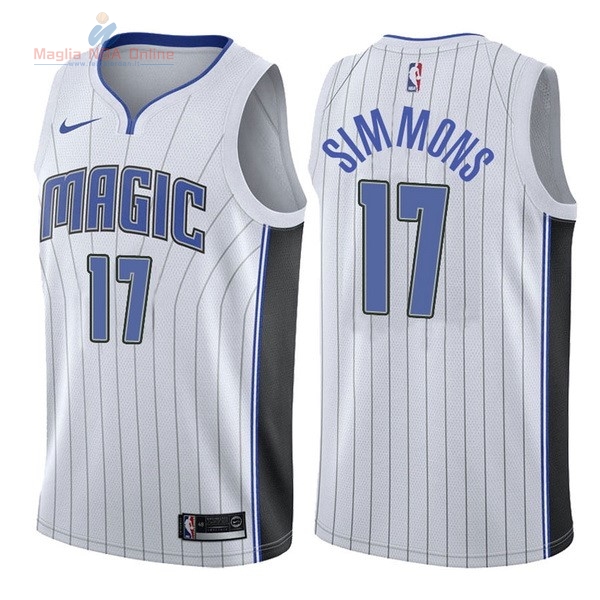 Acquista Maglia NBA Nike Orlando Magic #17 Jonathon Simmons Bianco Association