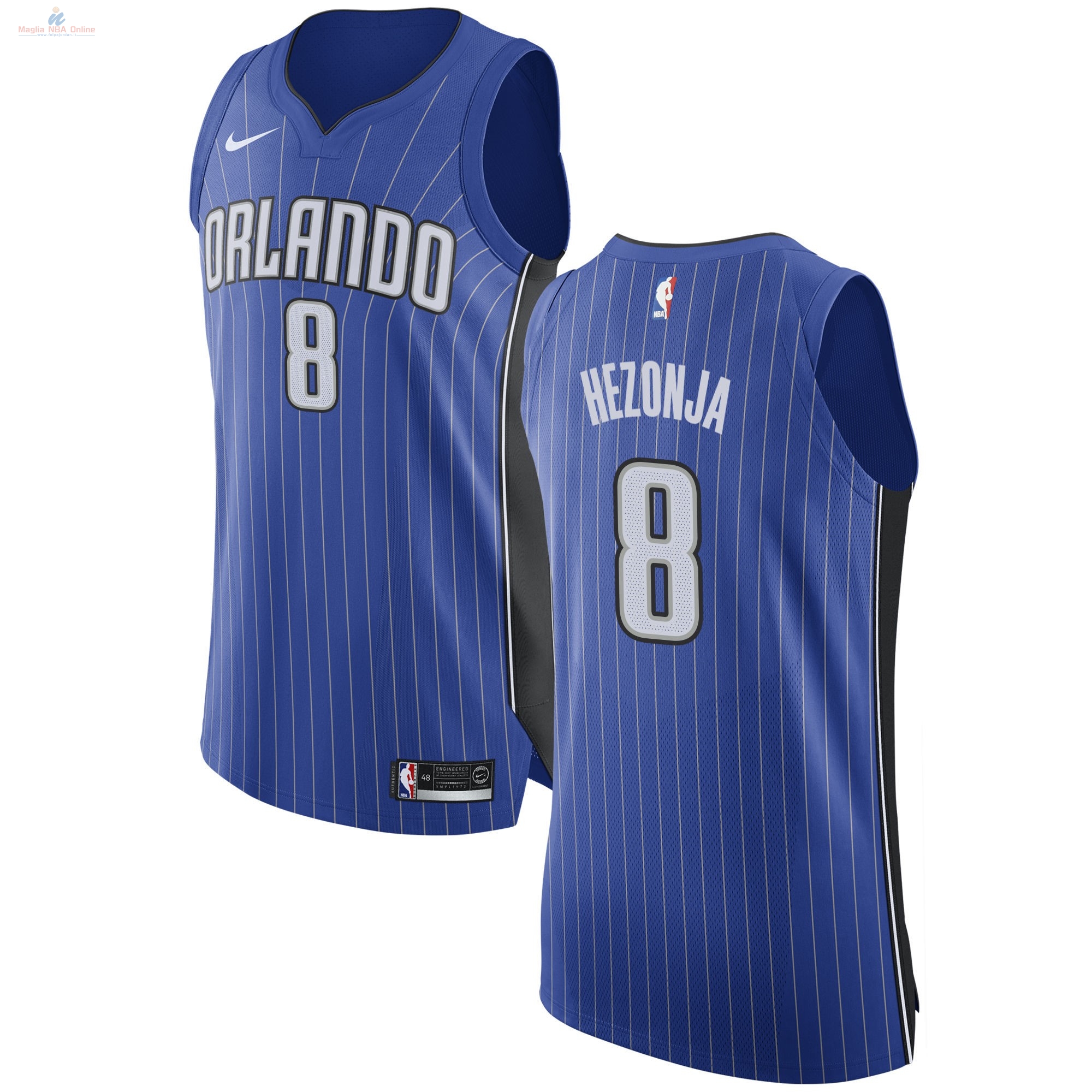 Acquista Maglia NBA Nike Orlando Magic #8 Mario Hezonja Blu Icon