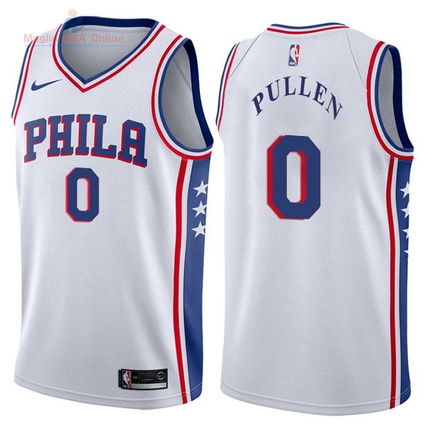 Acquista Maglia NBA Nike Philadelphia Sixers #0 Jacob Pullen Bianco Association