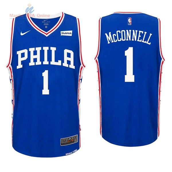 Acquista Maglia NBA Nike Philadelphia Sixers #1 Justin Anderson Blu