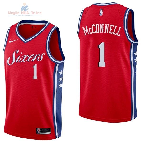 Acquista Maglia NBA Nike Philadelphia Sixers #1 T.J. McConnell Rosso Statement