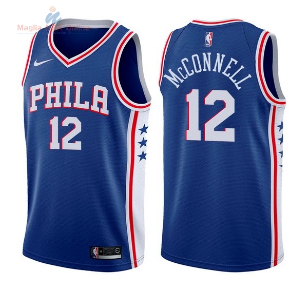 Acquista Maglia NBA Nike Philadelphia Sixers #12 T.J. McConnell Blu Icon